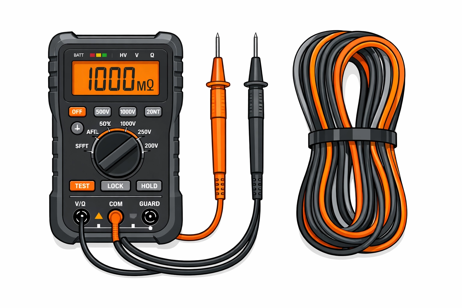 Digitales Isolationsmessgerät zur Überprüfung elektrischer Anlagen beim E-Befund in Wien.