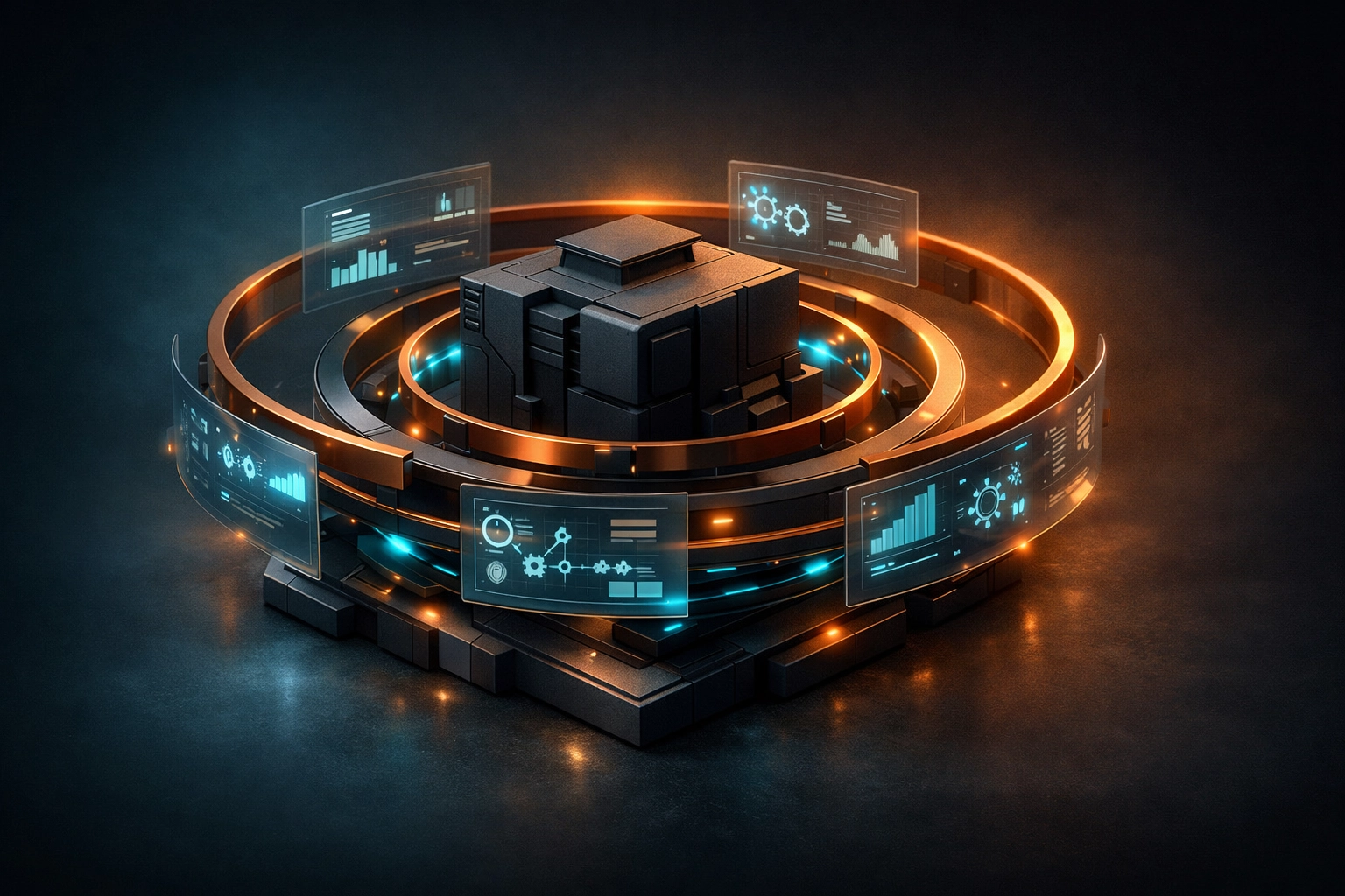 Professional WordPress maintenance and monitoring infrastructure showing automated security and data protection.