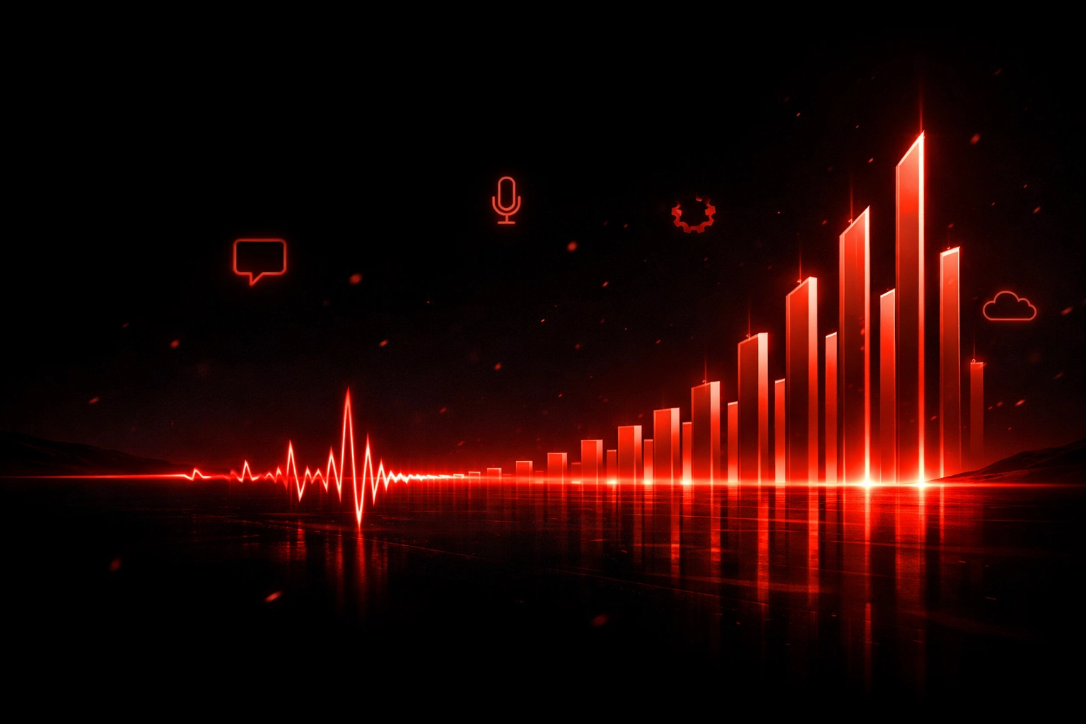 Futuristic digital horizon symbolizing brand authority and growth in the era of generative AI search.