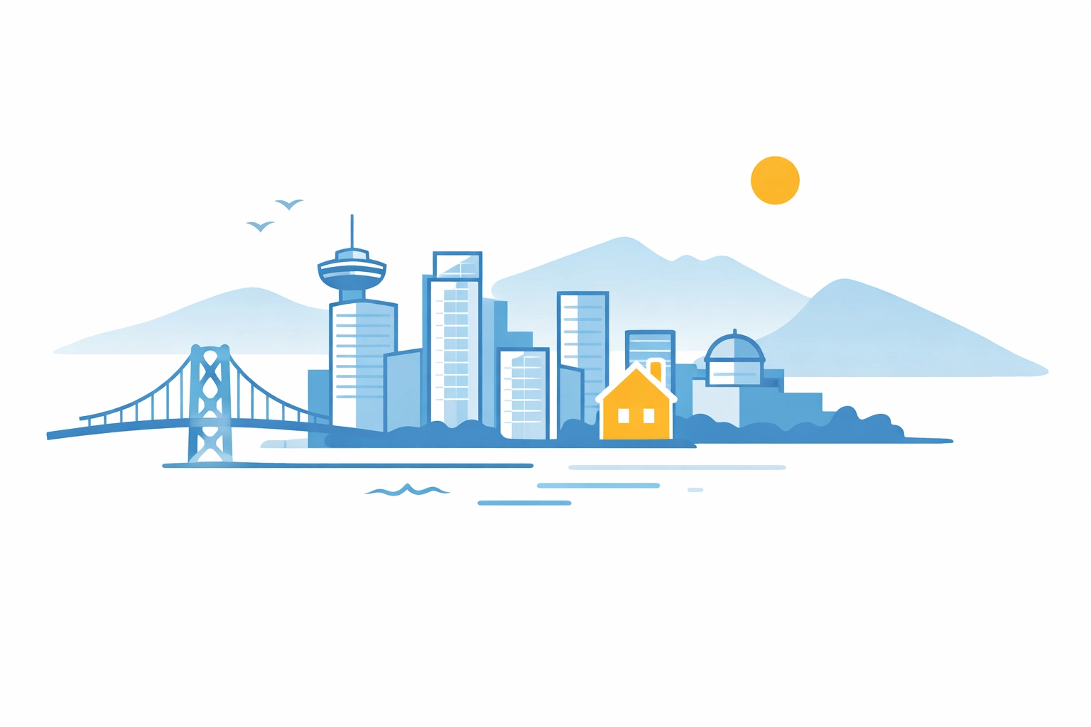 Vancouver skyline illustrating professional handyman service areas including Yaletown and Richmond.