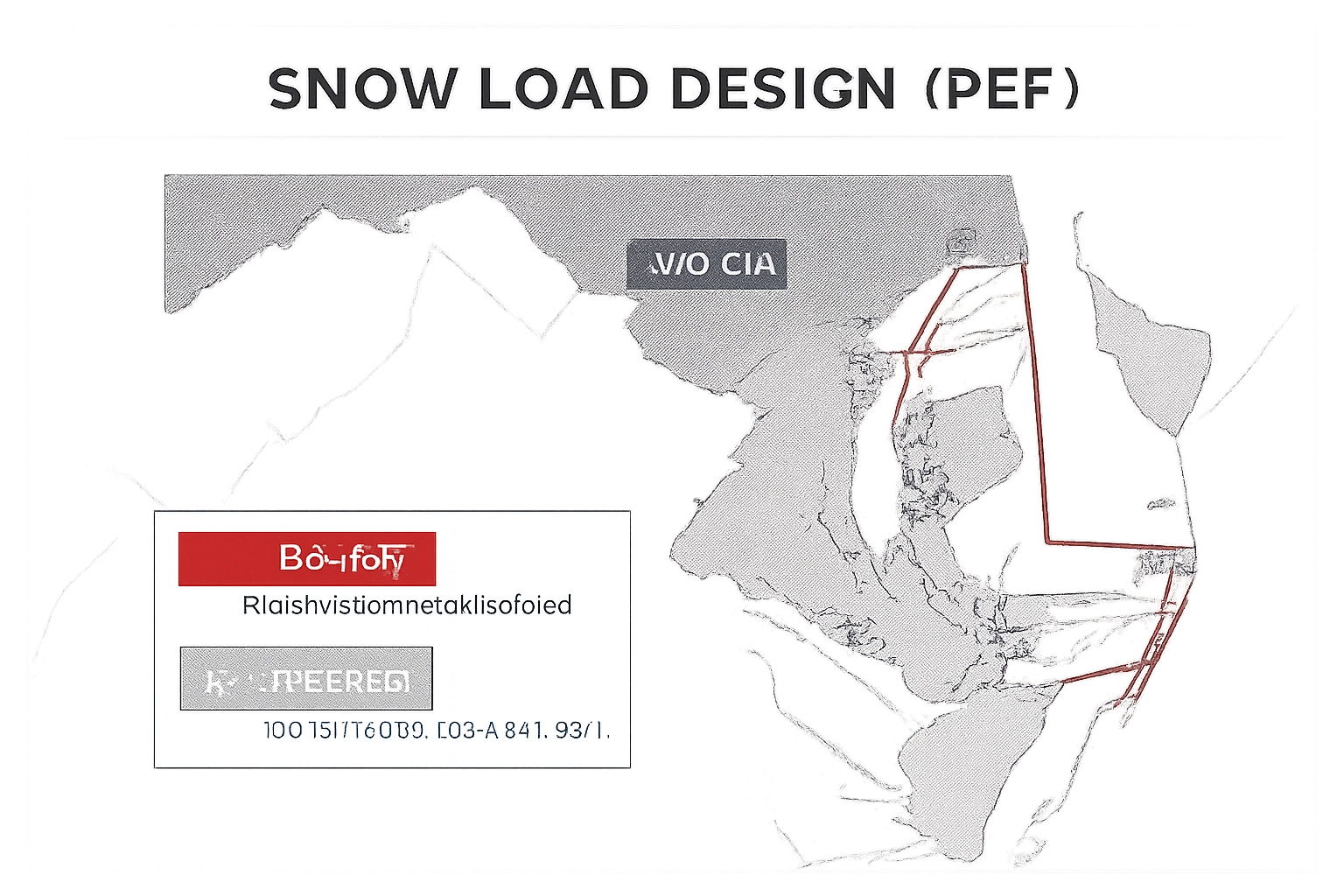 Snow Load Map for Maryland/Delmarva (PSF)