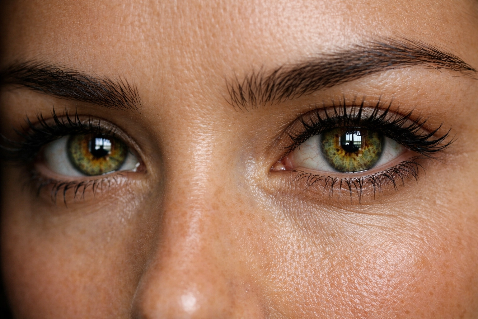 Sharp focus on a subject's eyes to demonstrate essential portrait photography techniques and catchlights.