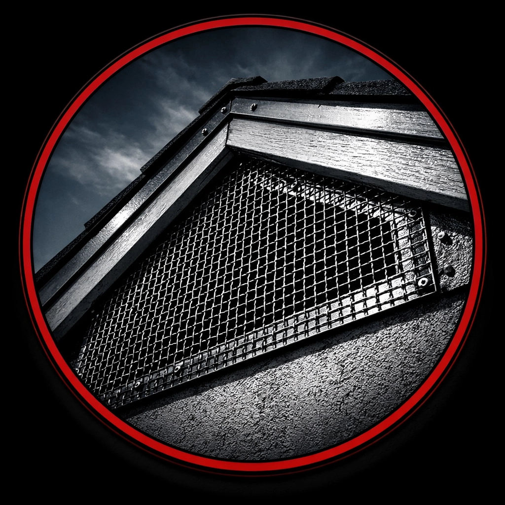 High-quality stainless steel mesh exclusion vent to prevent bats and snakes from entering an Arizona home.