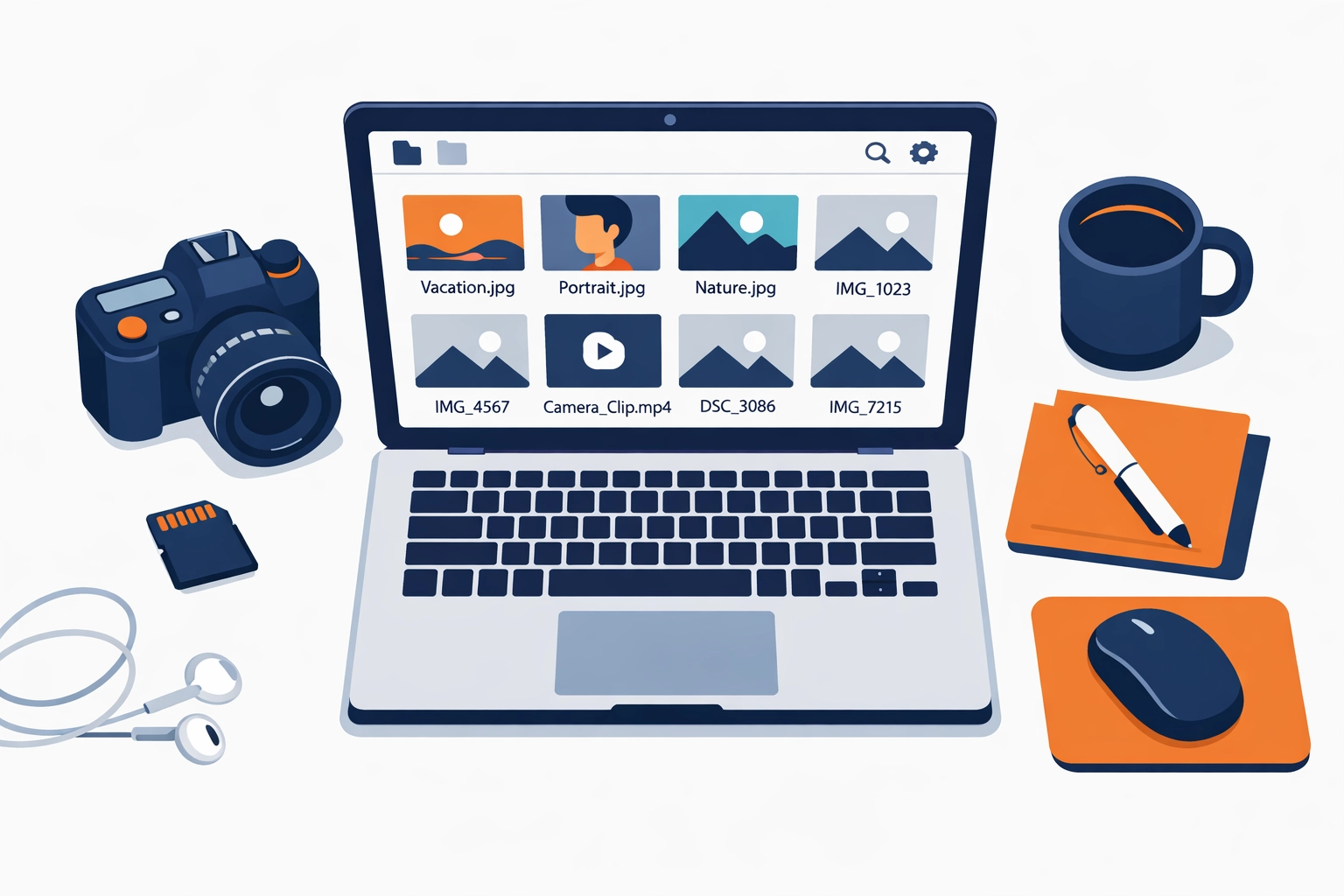 Are You Making These 7 Geotagging Mistakes? (How to Share Photo Spots Responsibly) 2 Photography workspace showing proper file naming versus generic default camera filenames for geotagged photos