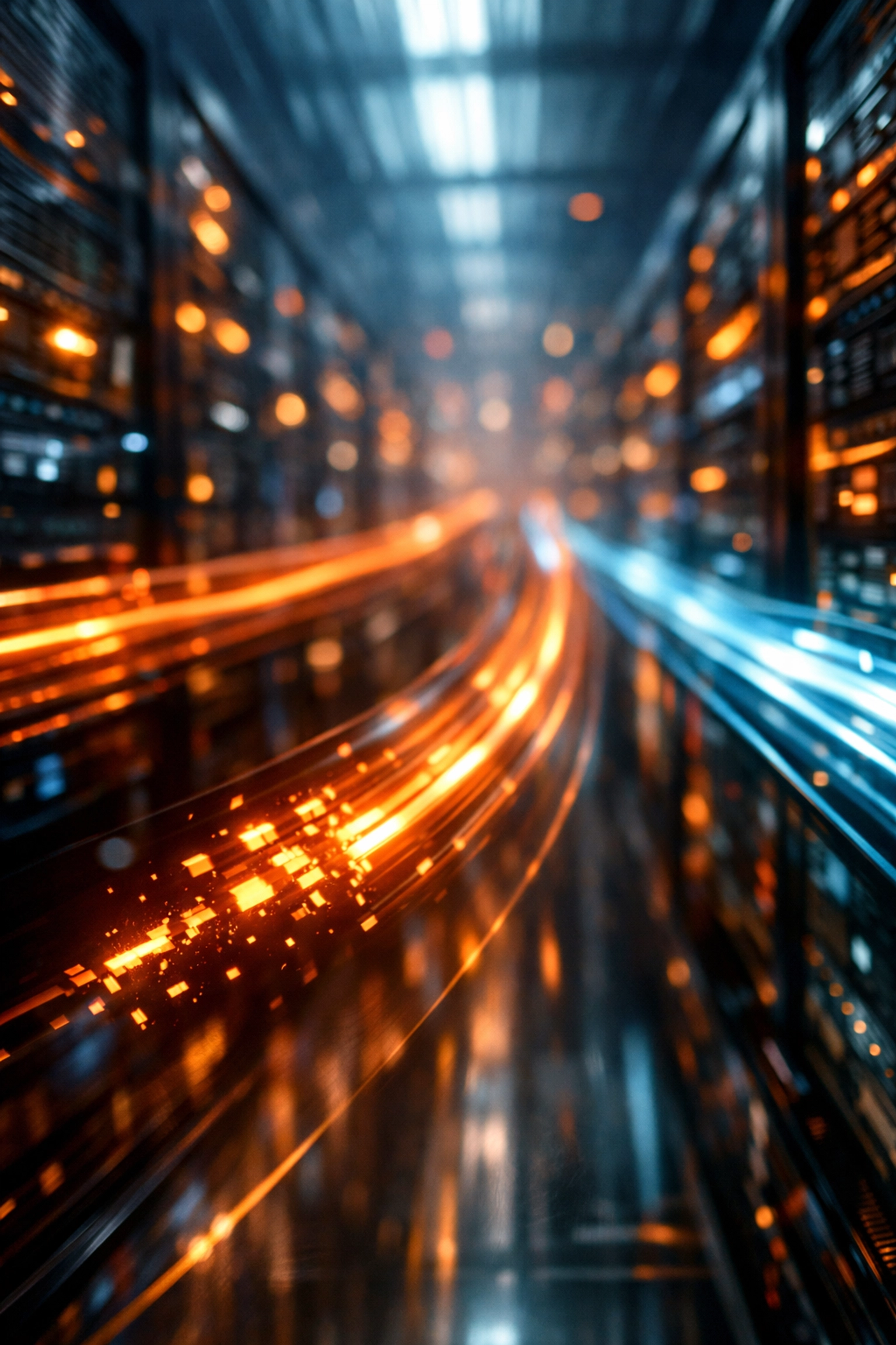 Digital data streams representing high-speed execution and trading latency risks.