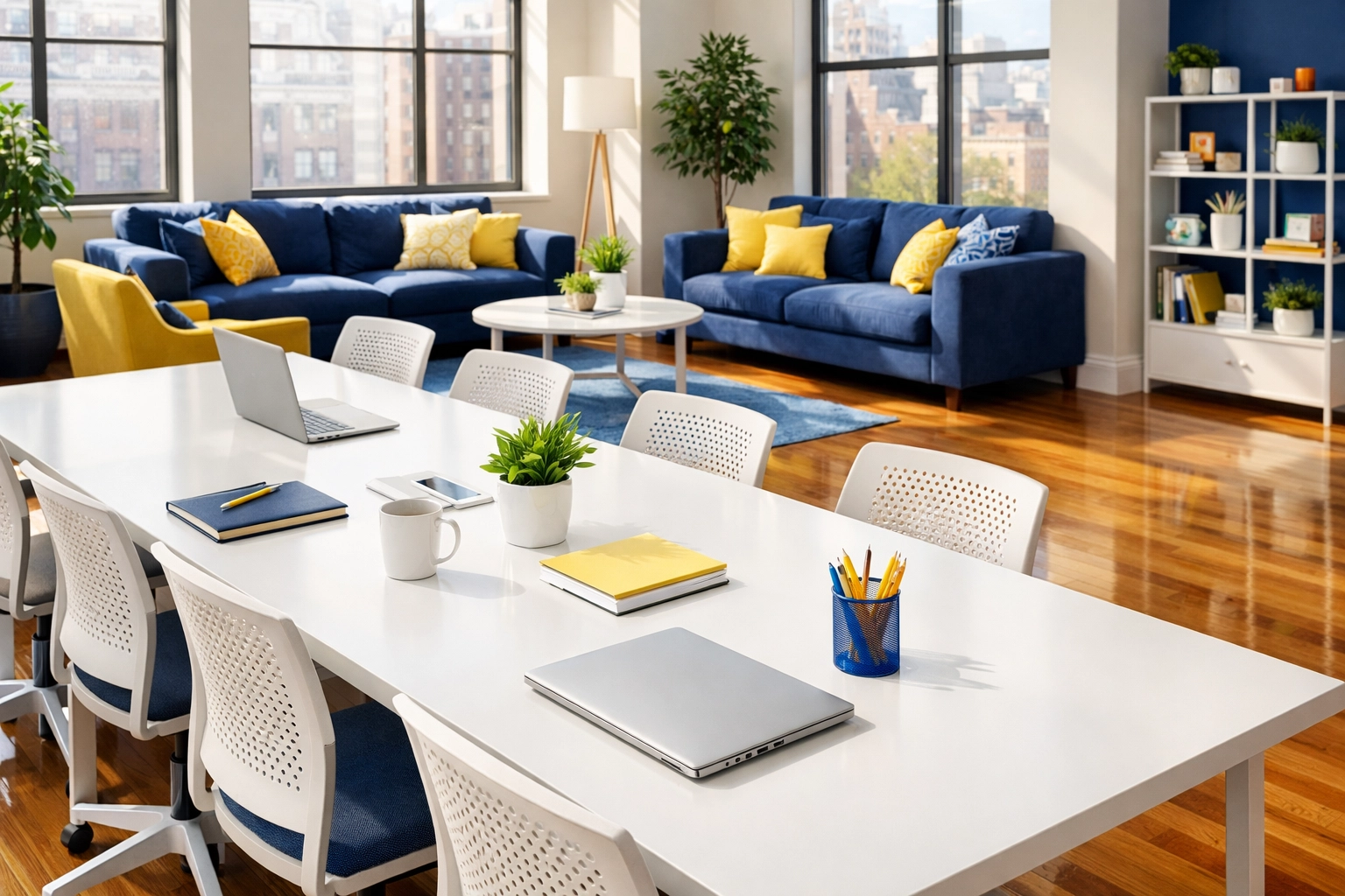 A pristine Back Bay Boston office space reflecting top-tier commercial cleaning Boston MA standards.