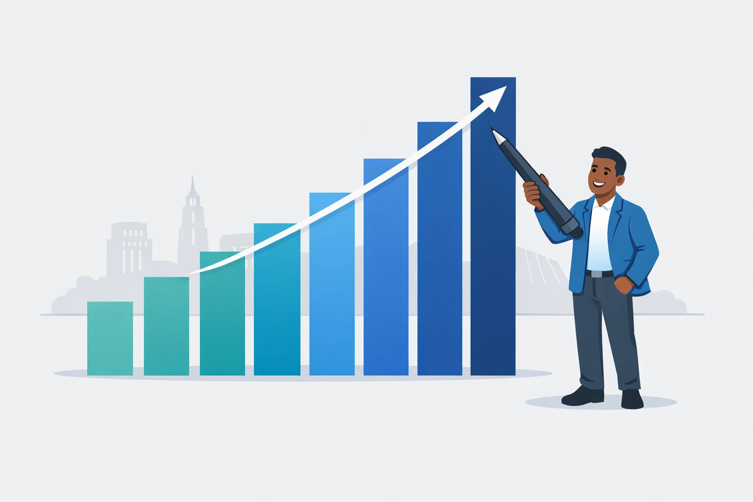 Illustration of 2026 progressive federal tax brackets showing ascending income levels for New Haven taxpayers.