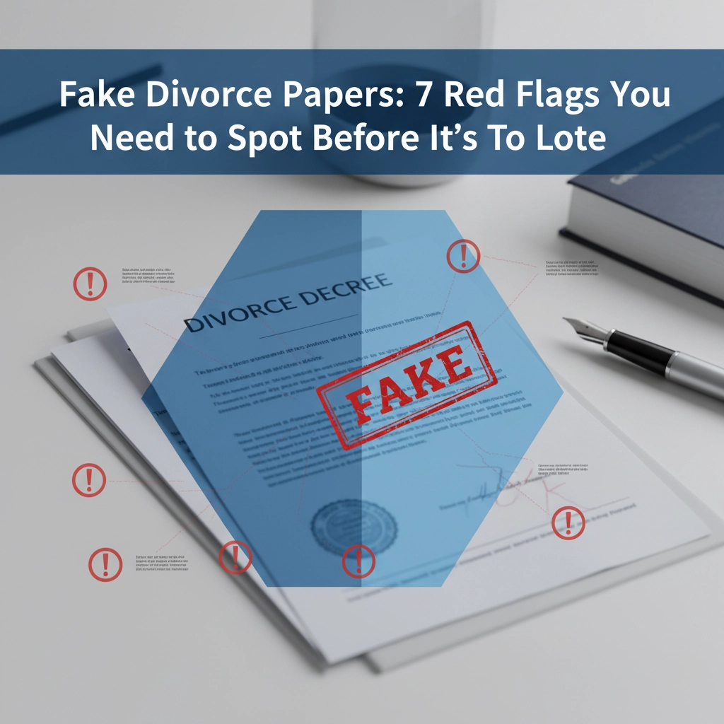 Fake Divorce Papers: 7 Red Flags You Need to Spot Before It's Too Late