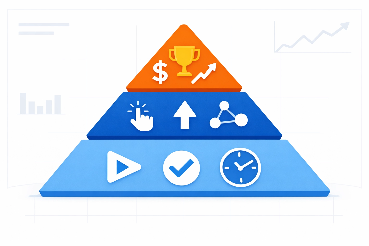 Customer Education Metrics framework pyramid showing activity, behavioral, and outcome measurement layers Customer Education Metrics framework pyramid showing activity, behavioral, and outcome measurement layers