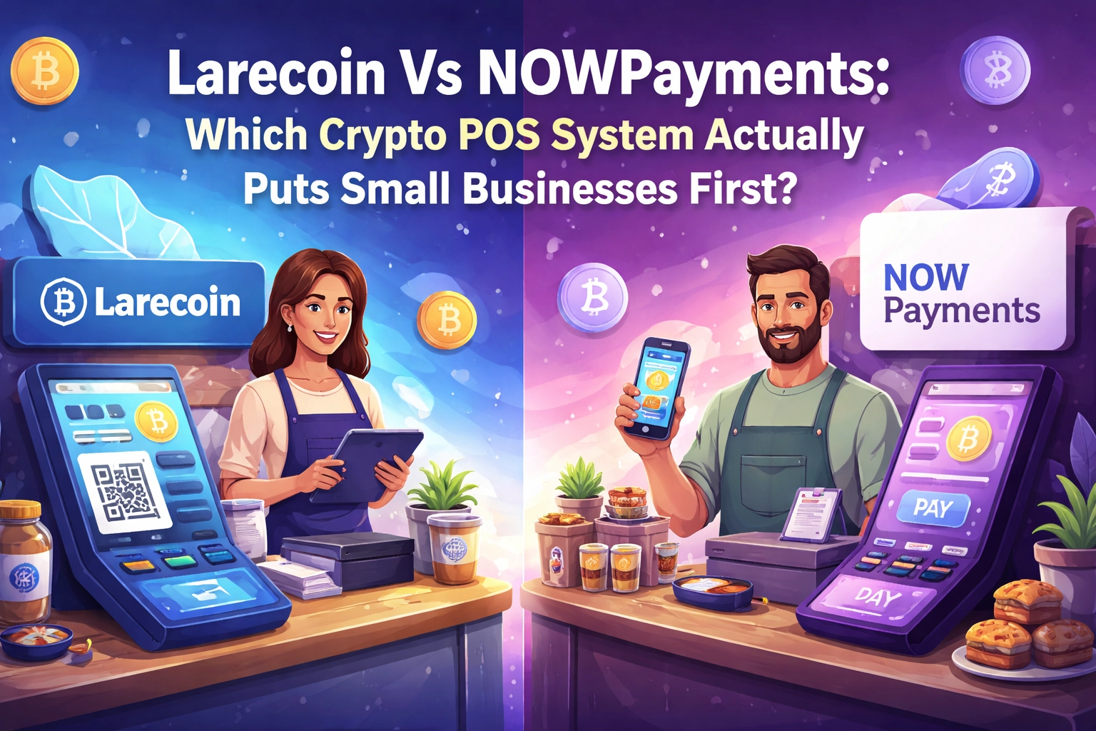 [HERO] Larecoin Vs NOWPayments: Which Crypto POS System Actually Puts Small Businesses First?