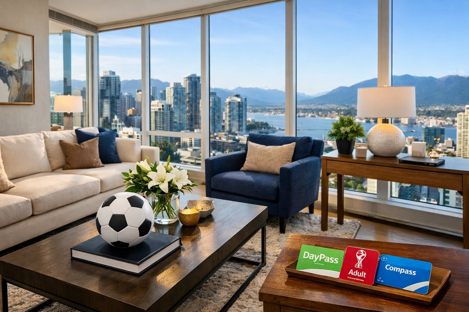 Professionally staged luxury Airbnb property in Vancouver ready for World Cup guests