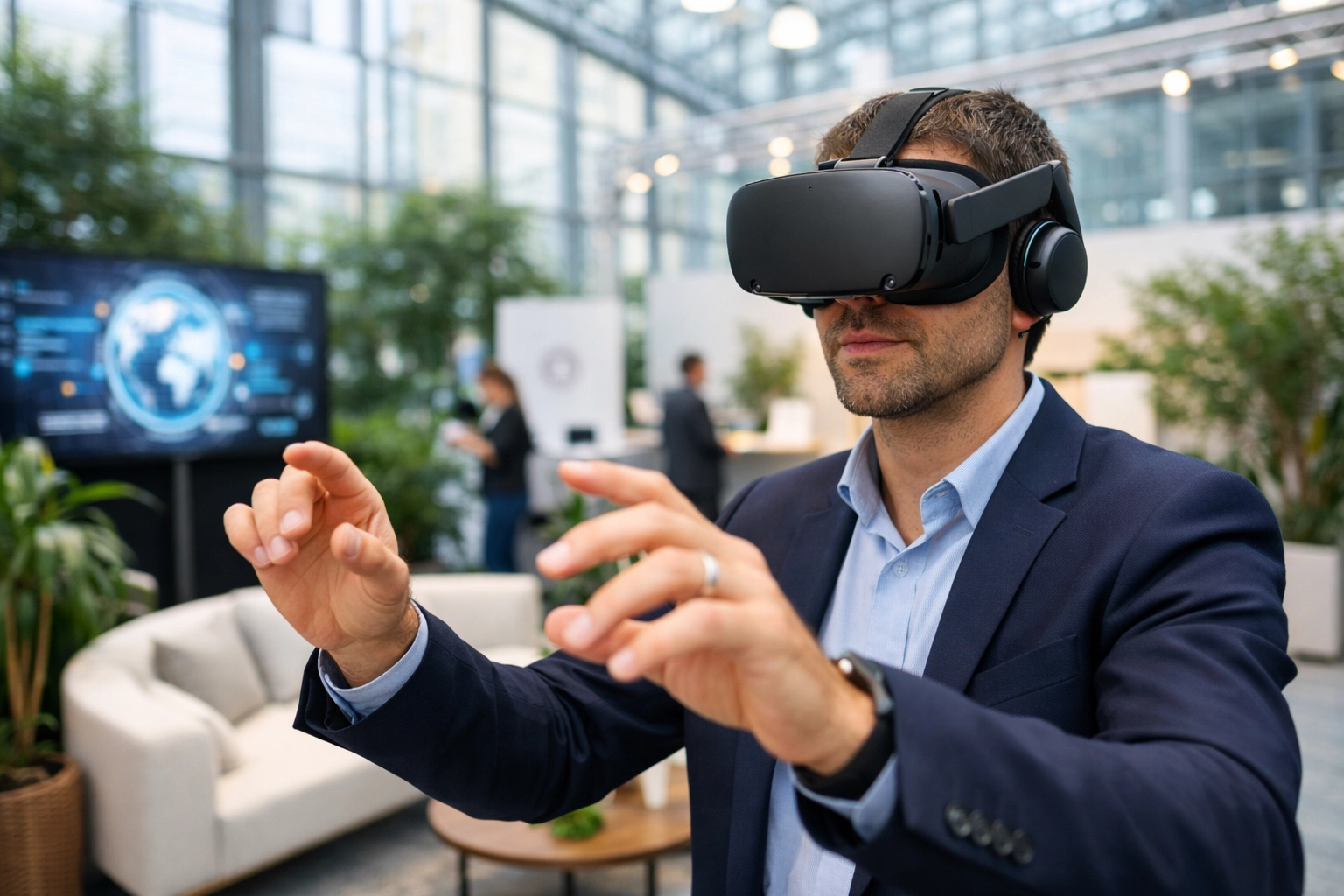 Professional immersive brand activation featuring VR technology for creative event excellence.