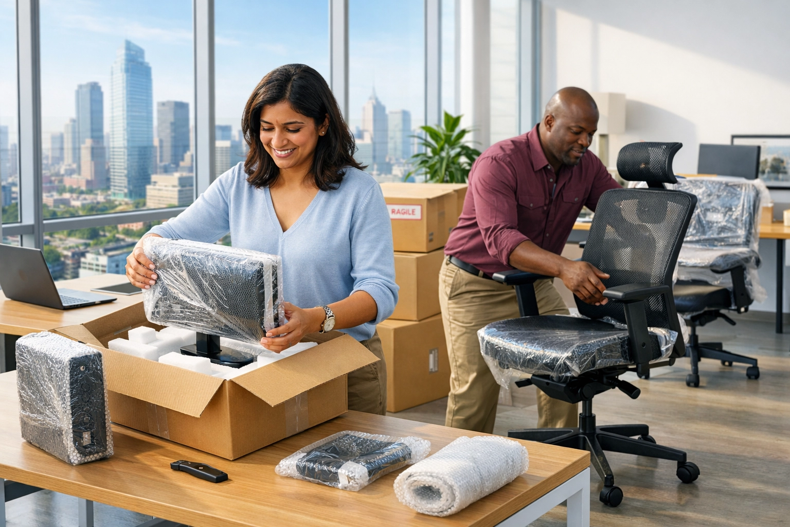 Professional services office upgrading computers and furniture with bonus depreciation savings