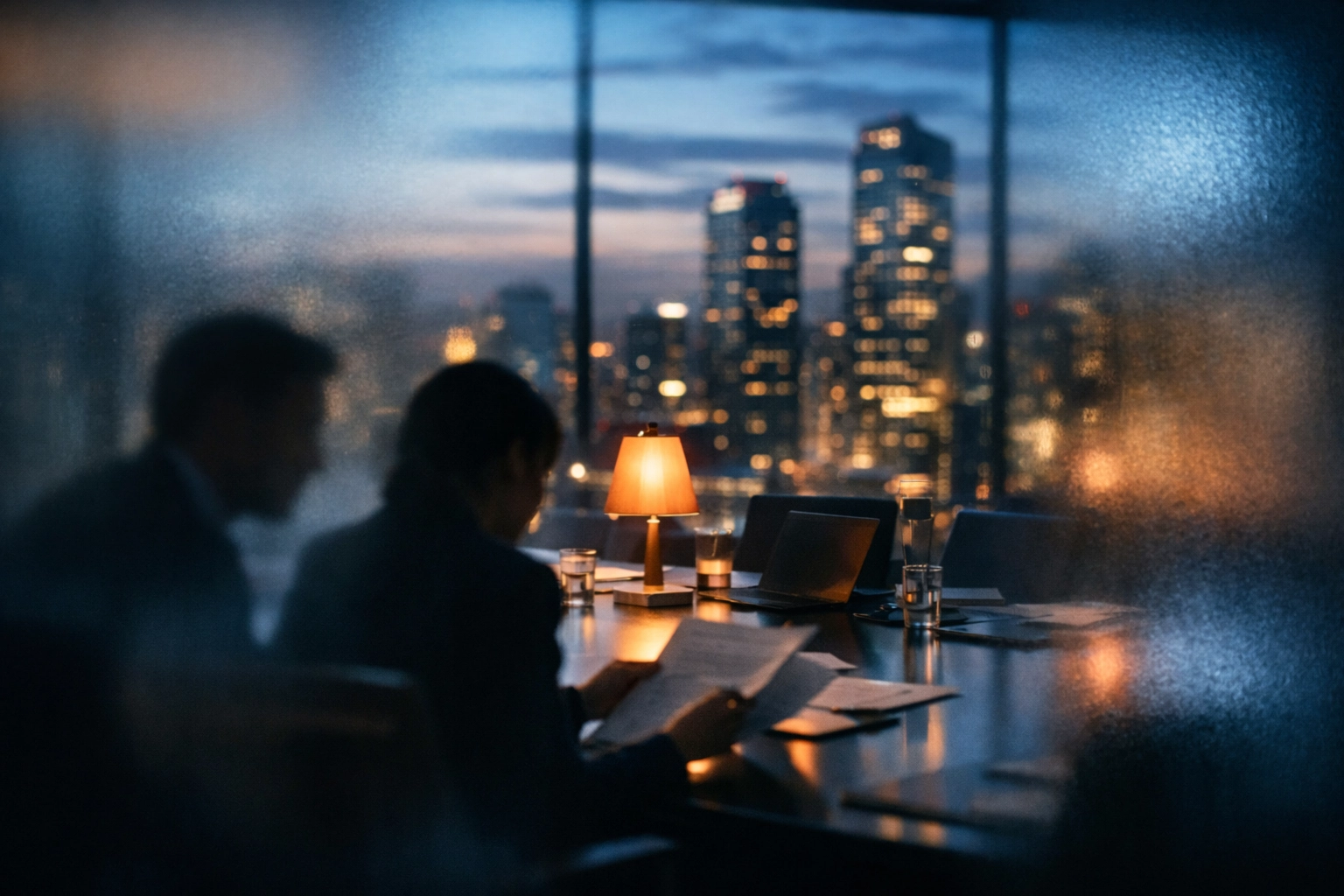 Private boardroom meeting discussing exclusive alternative investment opportunities