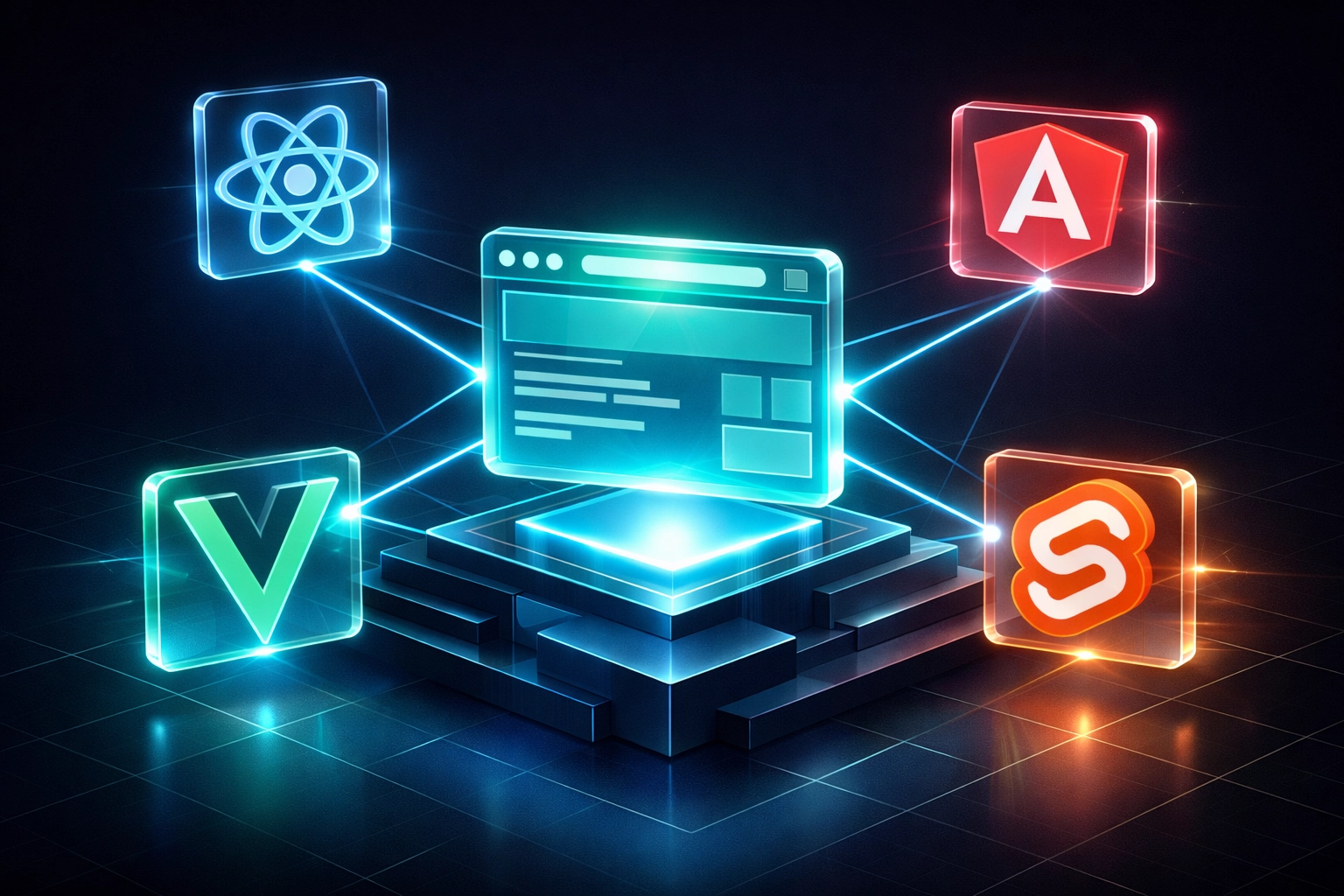 Framework-agnostic AI testing tool compatible with React, Vue, Angular, and Svelte
