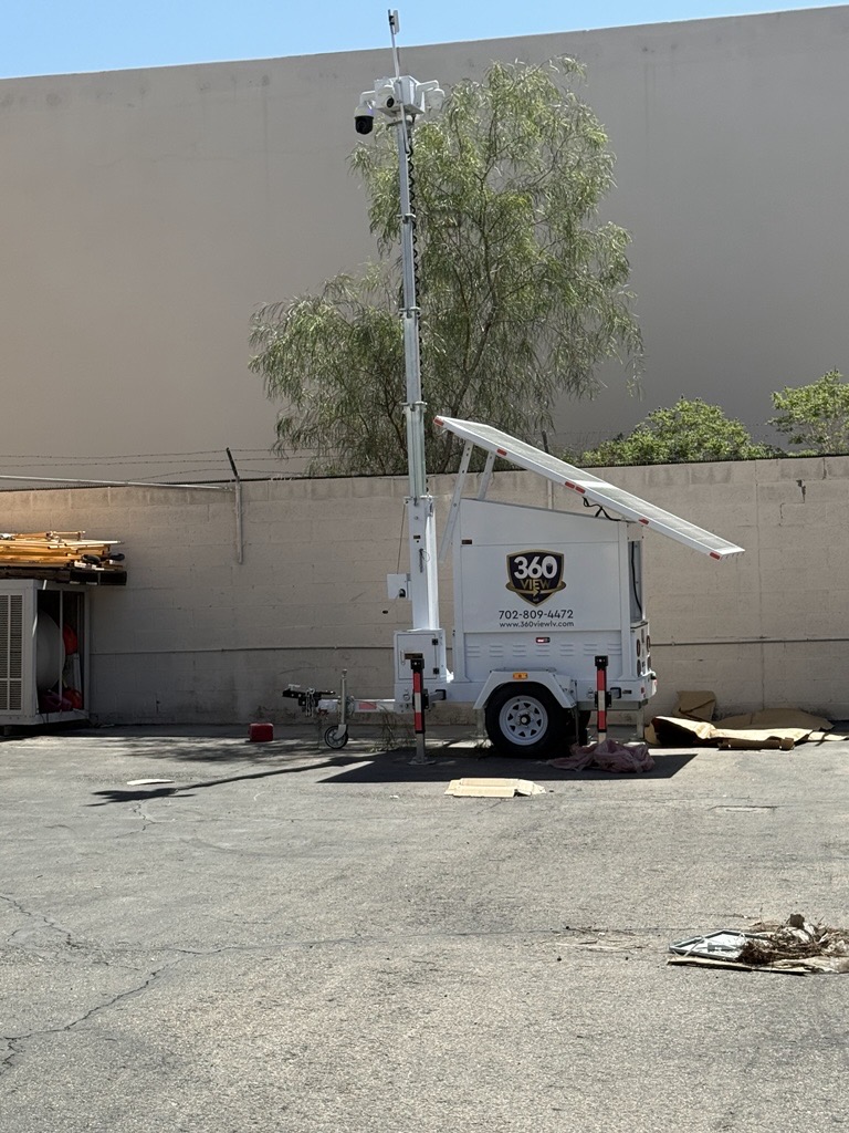 Mobile surveillance trailer