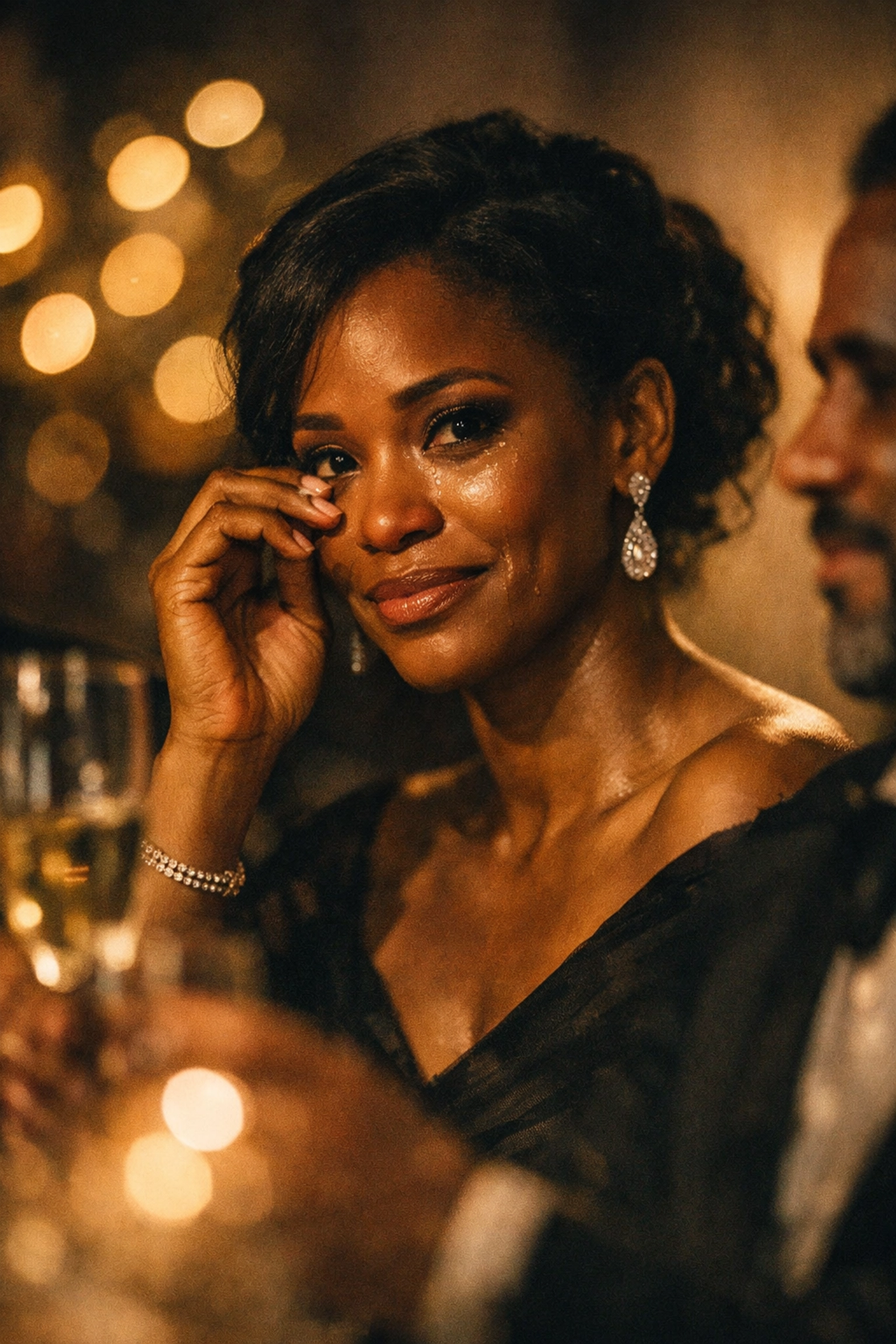 Emotional moment captured at elegant celebration showcasing cinematic event videography