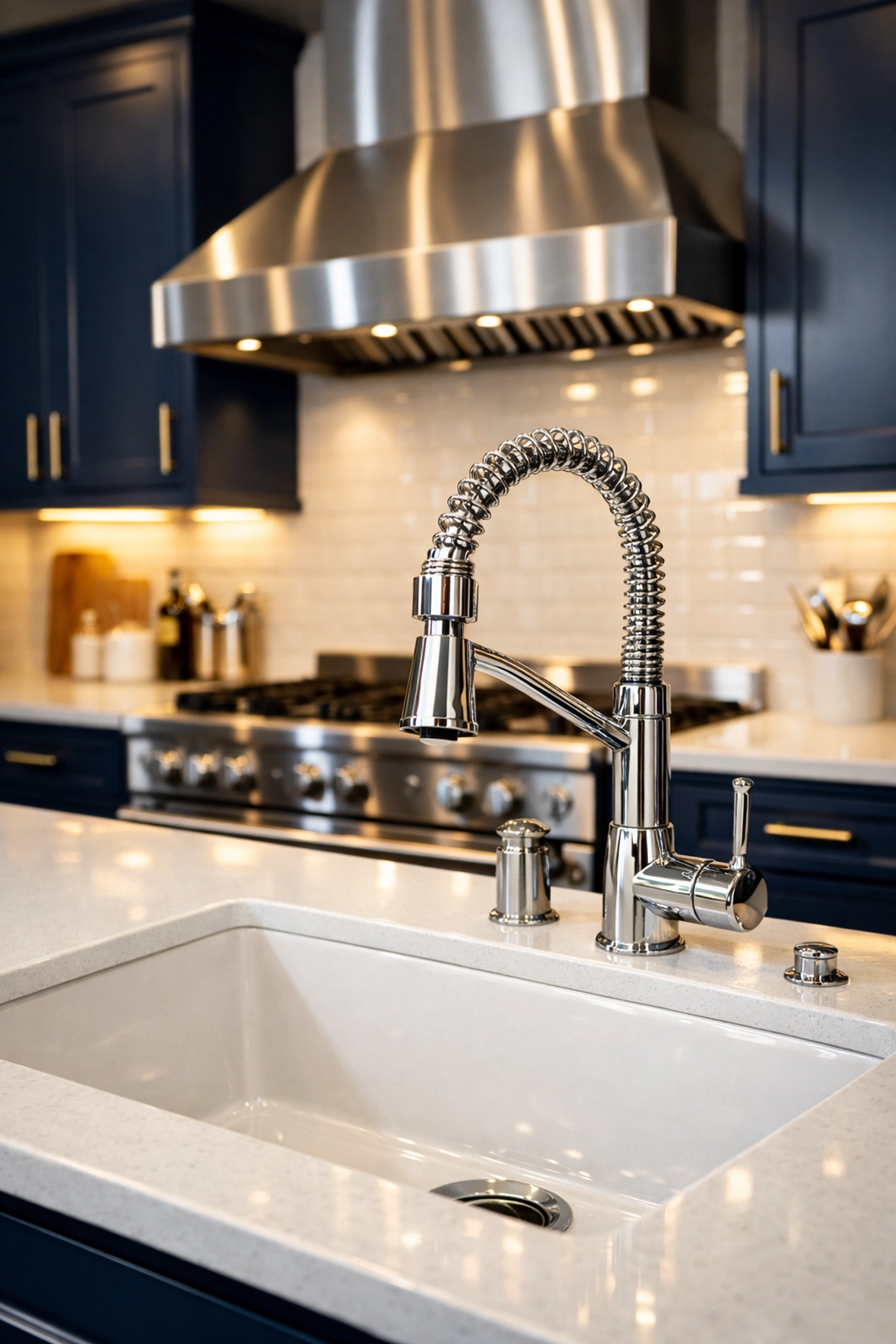 Sparkling clean kitchen with polished appliances, part of our move-in cleaning services in Framingham.