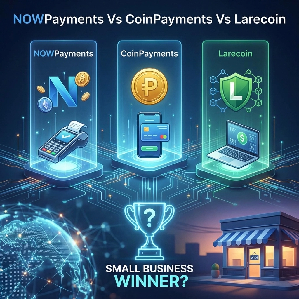 [HERO] NOWPayments Vs CoinPayments Vs Larecoin: Which Crypto POS System Wins for Small Business?