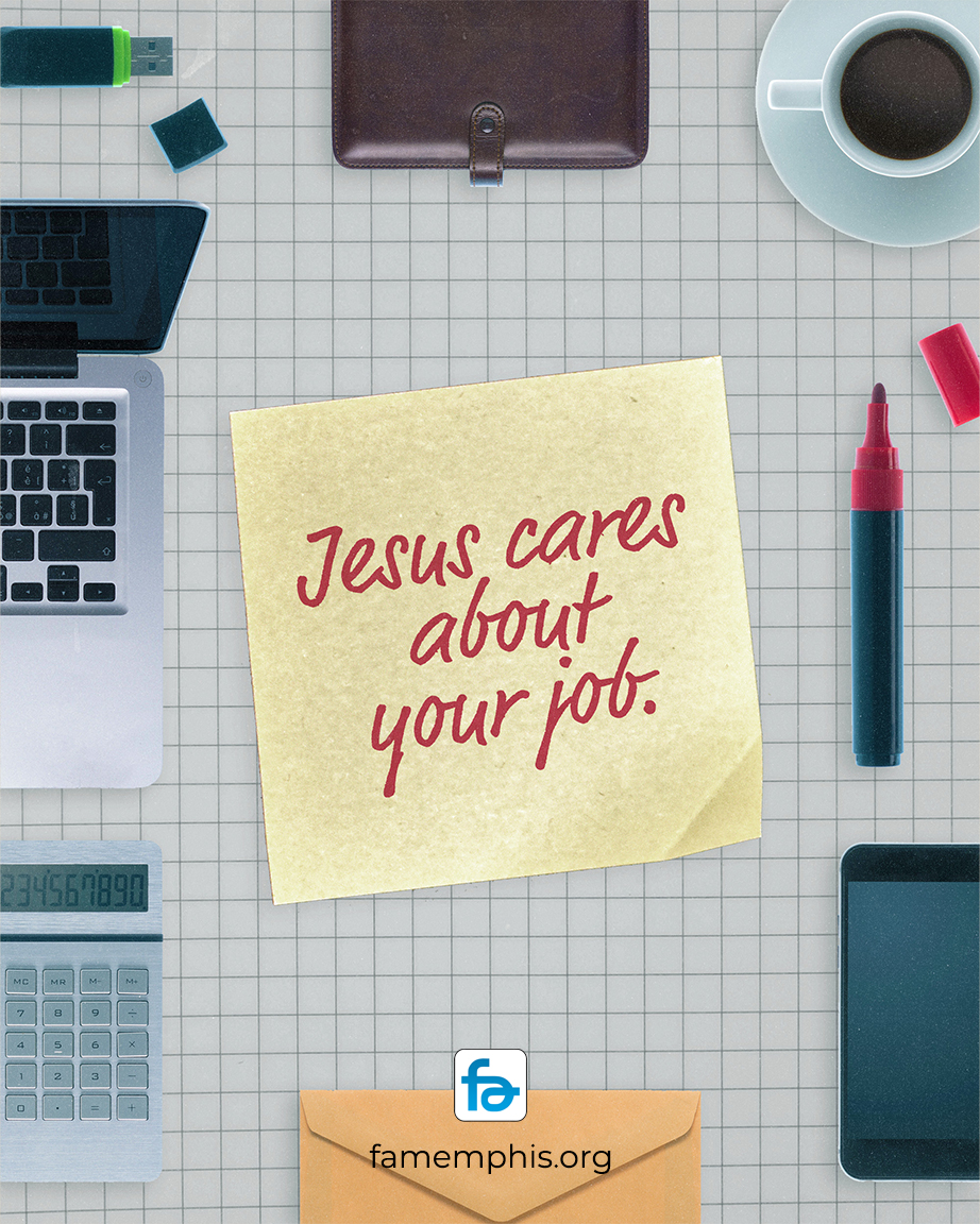 Jesus cares about your job - Boundless Online Church workspace