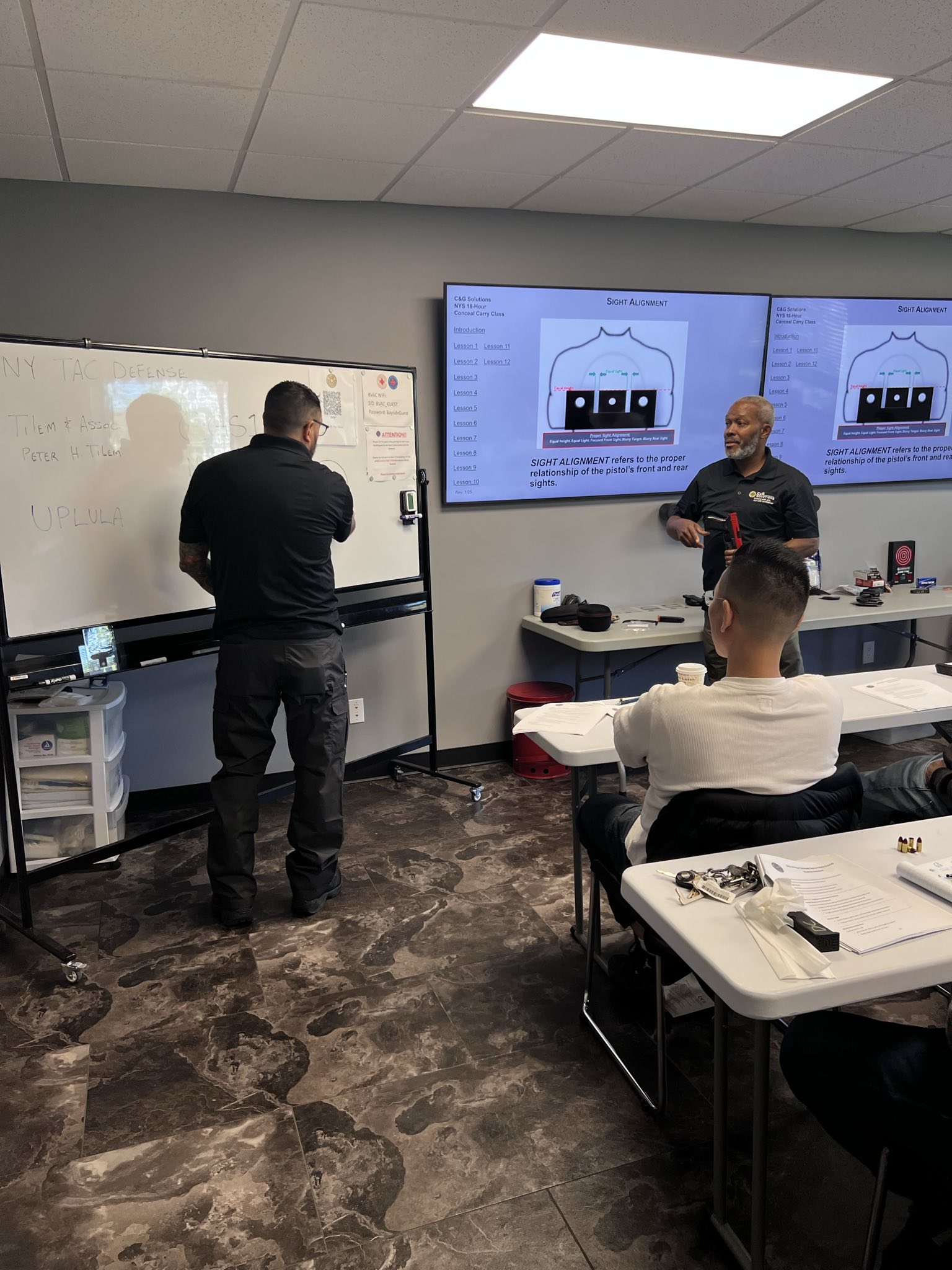 Instructor Leading NY State Conceal Carry Course
