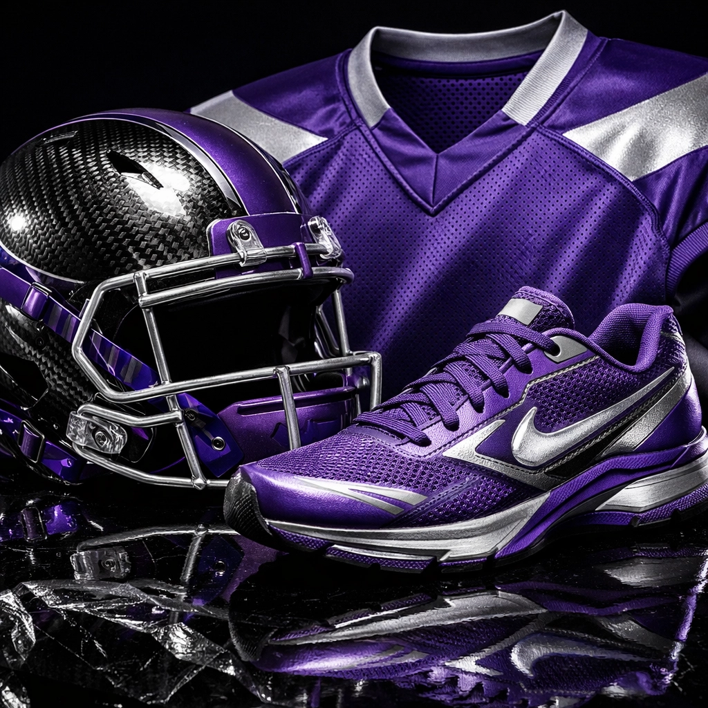 Professional sports gear showing consistent brand identity through unified colors and high-quality design.