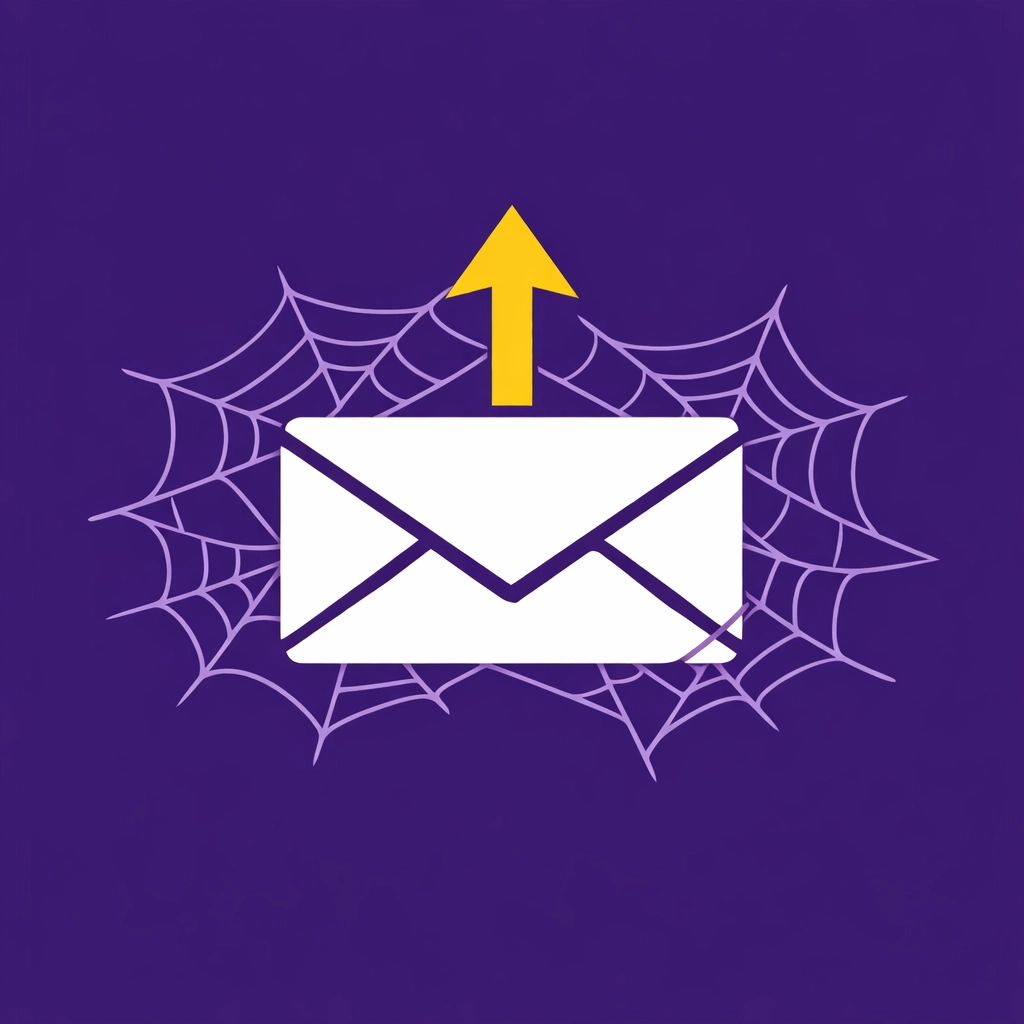 Illustration von vernachlässigten Leads im Posteingang als Symbol für nötige WordPress-Automatisierung.