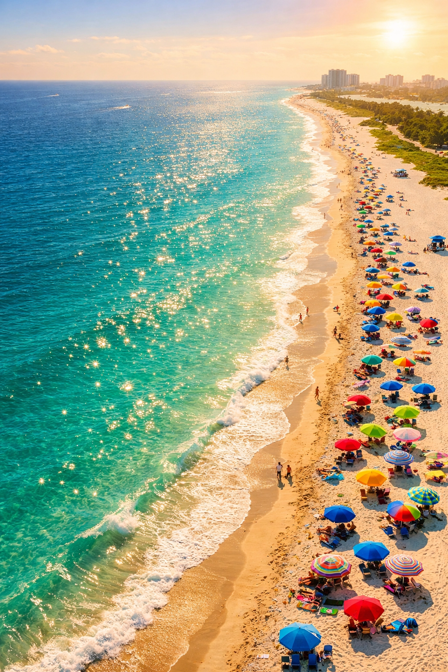 Haulover Beach Miami turquoise waters and white sand, Florida's premier LGBTQ+ clothing-optional beach