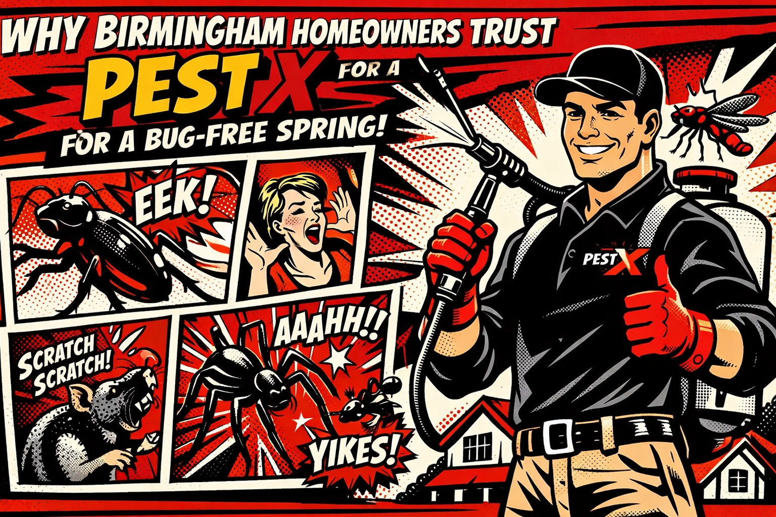 [HERO] Why Birmingham Homeowners Trust Pest X for a Bug-Free Spring