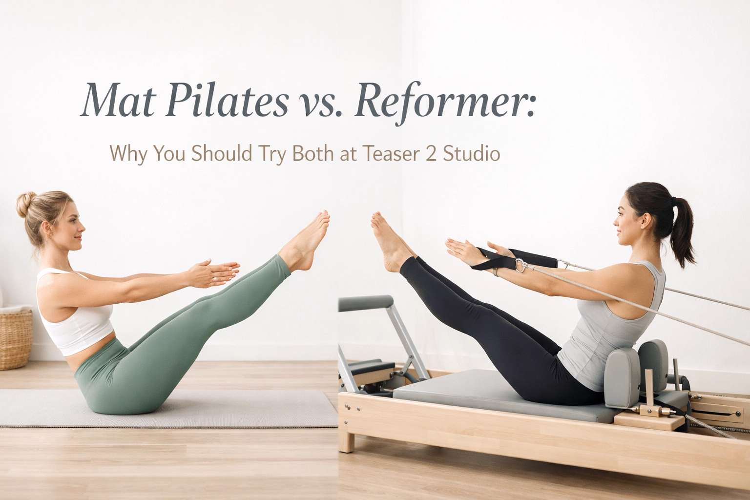 [HERO] Mat Pilates vs. Reformer: Why You Should Try Both at Teaser 2 Studio