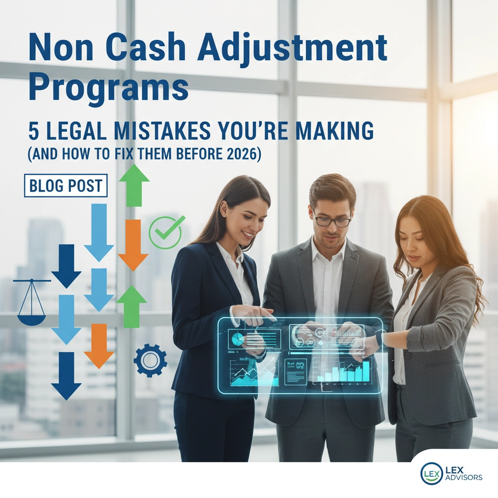 Non Cash Adjustment Programs: 5 Legal Mistakes You&#39;re Making (And How to Fix Them Before 2026)