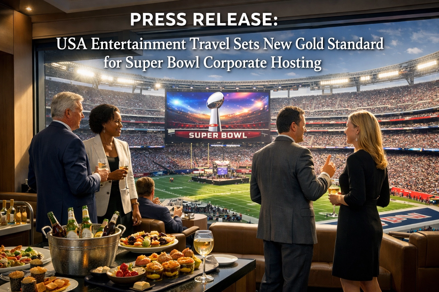 PRESS RELEASE: USA Entertainment Travel Sets New Gold Standard for Super Bowl Corporate Hosting