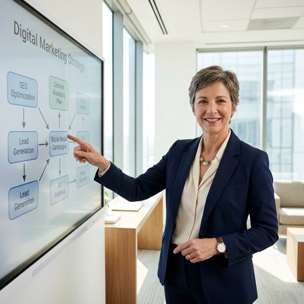 Maximize Your ROI with a Google Partner 15 Stephanie Nugent, CEO of CyberSpyder, developing a custom marketing strategy