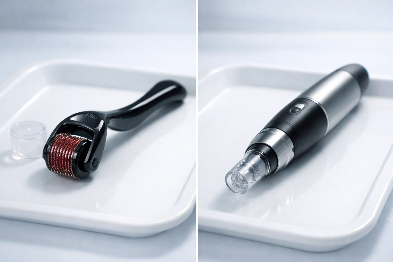 Comparison of derma roller versus professional microneedling pen device