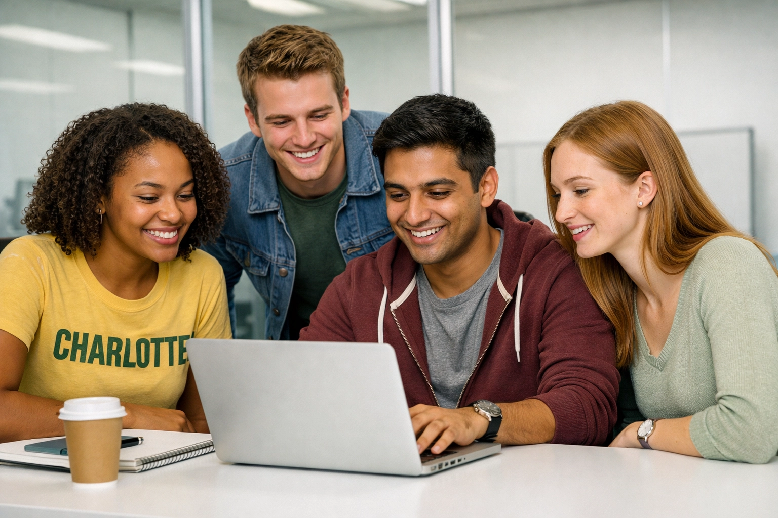 Students in tech lab