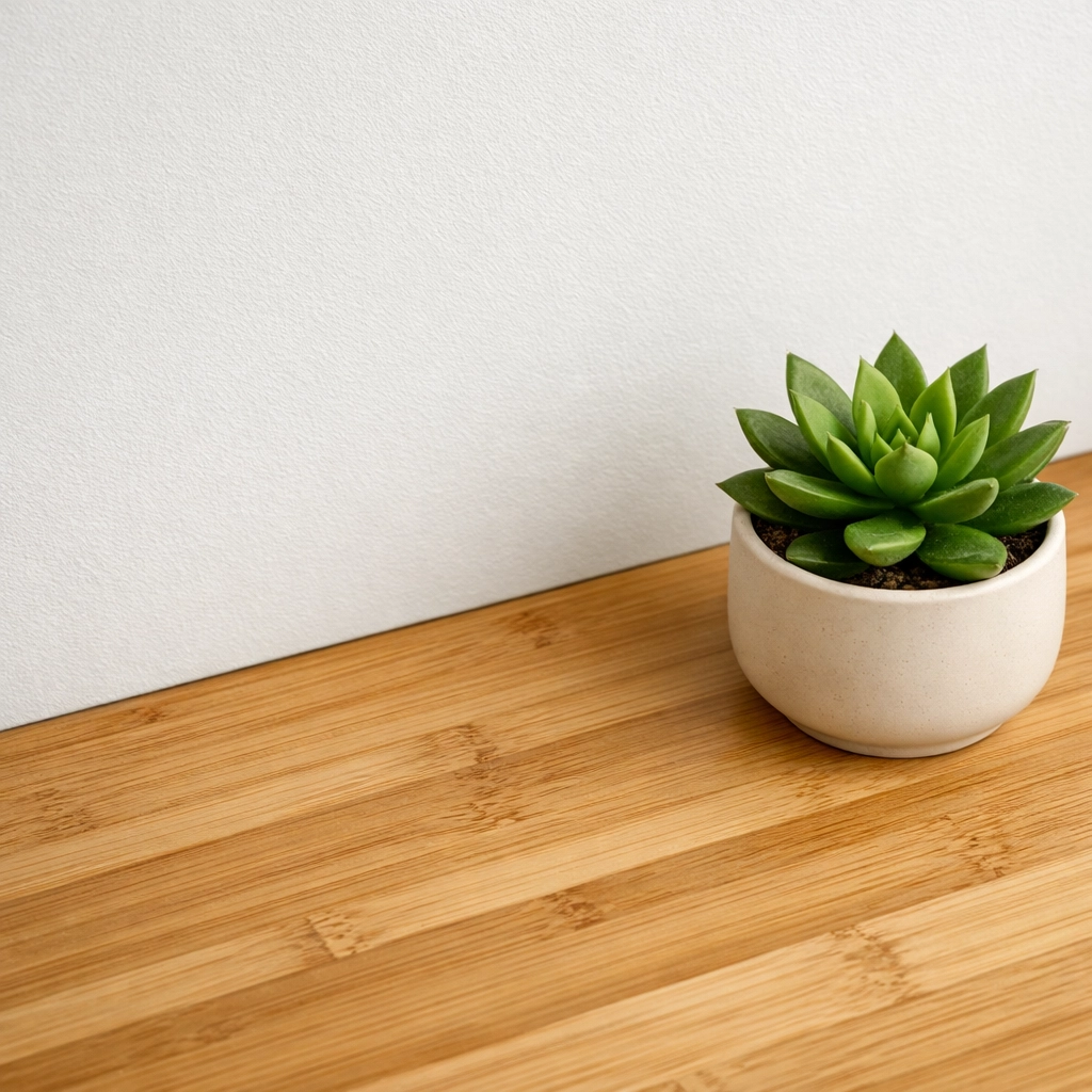 Sustainable bamboo flooring and eco-friendly building materials for a green home renovation in Central Florida.
