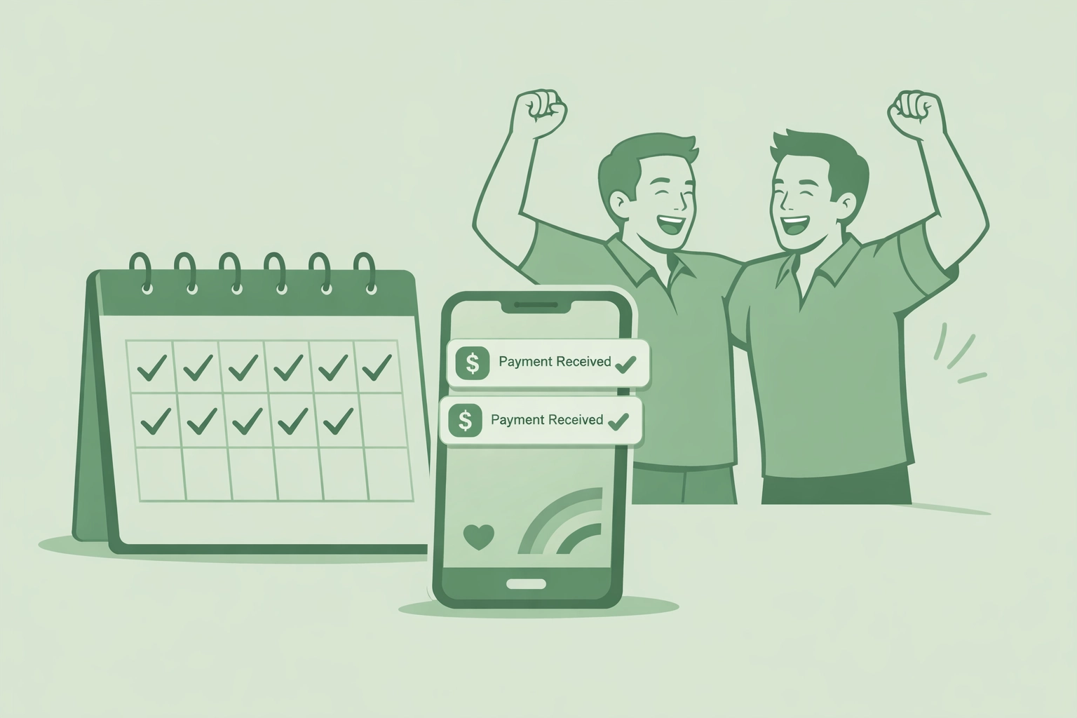 LGBTQ+ authors celebrating daily payment notifications and financial independence