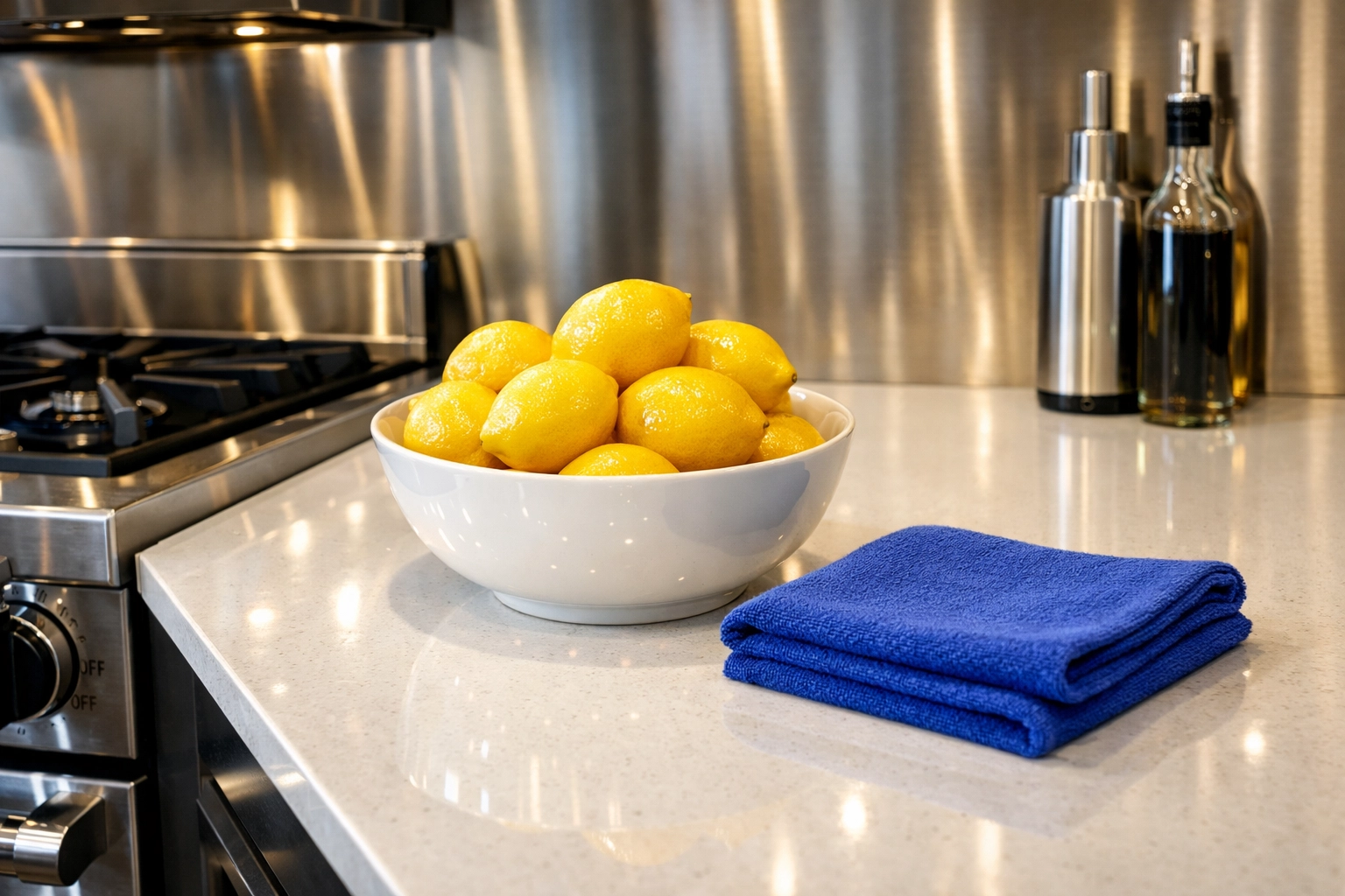 Spotless kitchen with shining appliances in Worcester MA after expert move-out cleaning services.