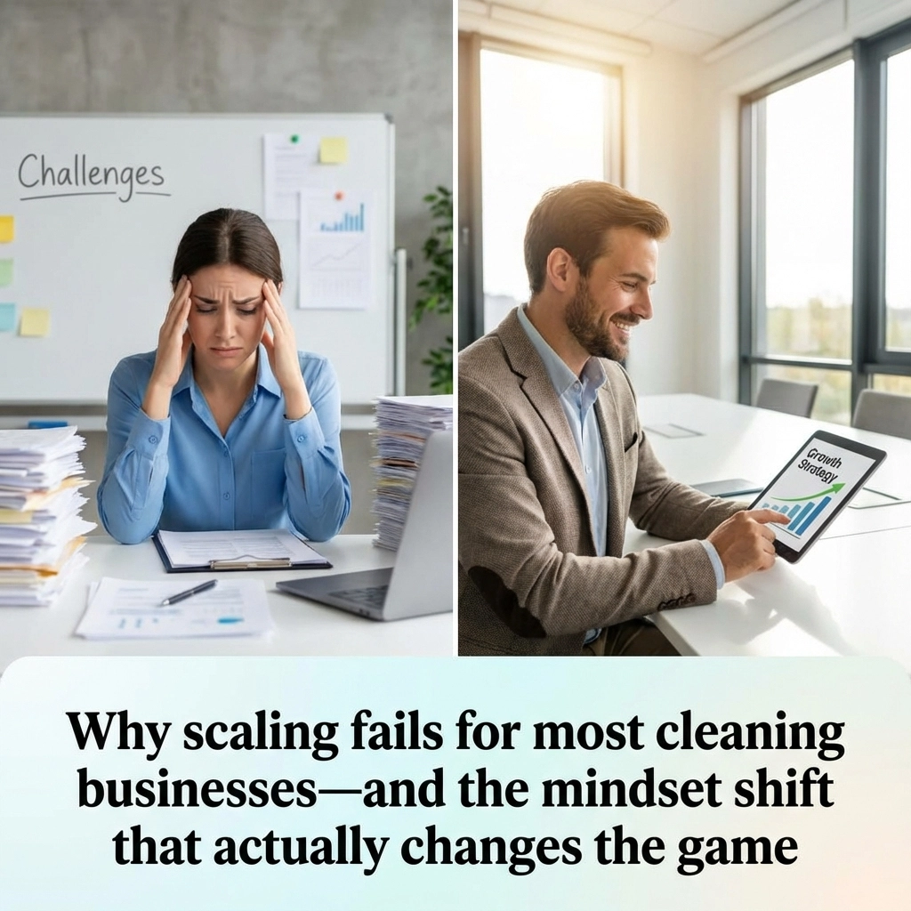 Why scaling fails for most cleaning businesses: and the mindset shift that actually changes the game