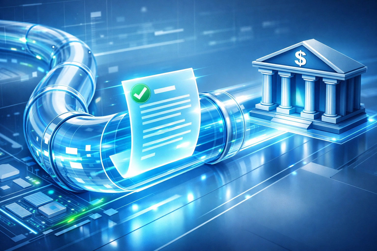 Electronic tax return processing and direct deposit to bank account