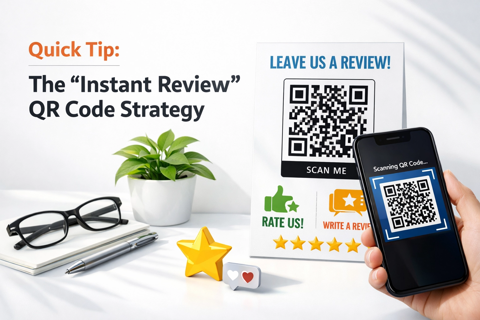 [HERO] Quick Tip: The 'Instant Review' QR Code Strategy