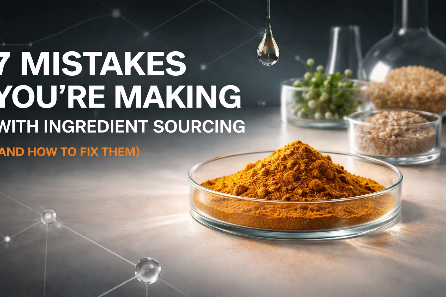 [HERO] 7 Mistakes You're Making with Ingredient Sourcing (and How to Fix Them)