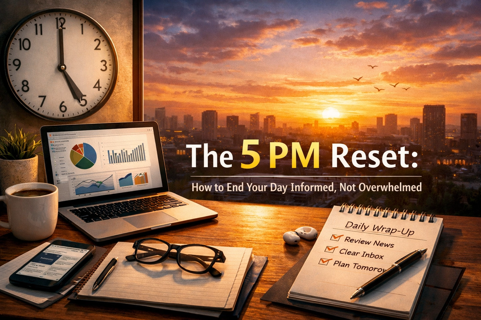 [HERO] The 5 PM Reset: How to End Your Day Informed, Not Overwhelmed