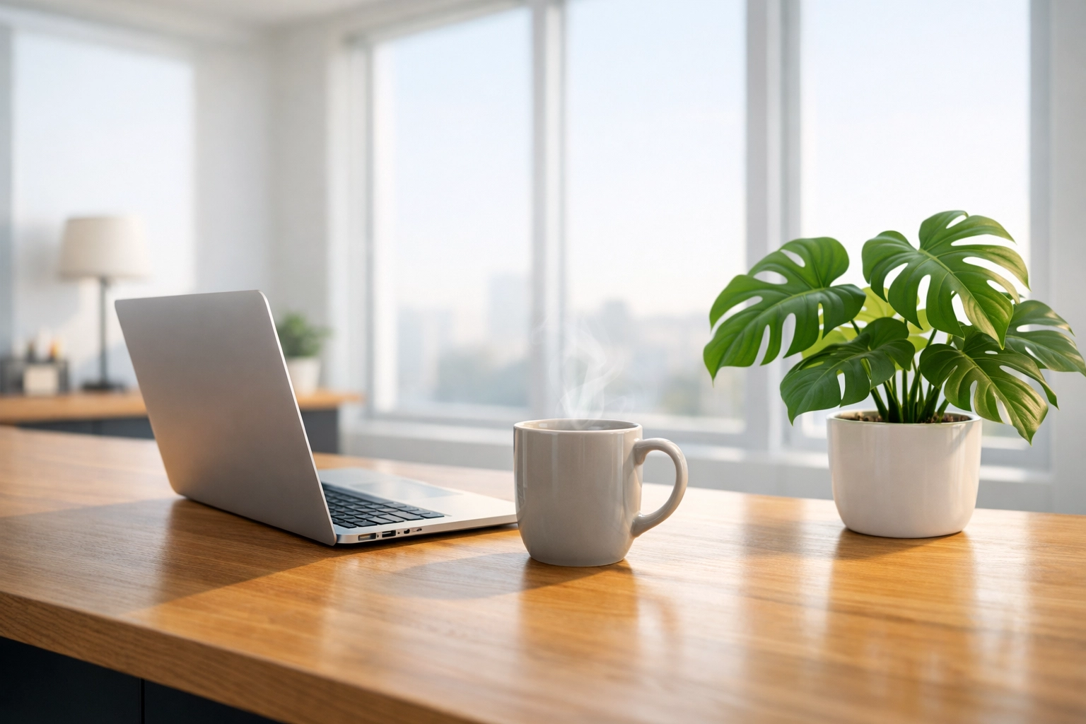 Clean and organized modern office workspace in Westchester NY promoting employee productivity.