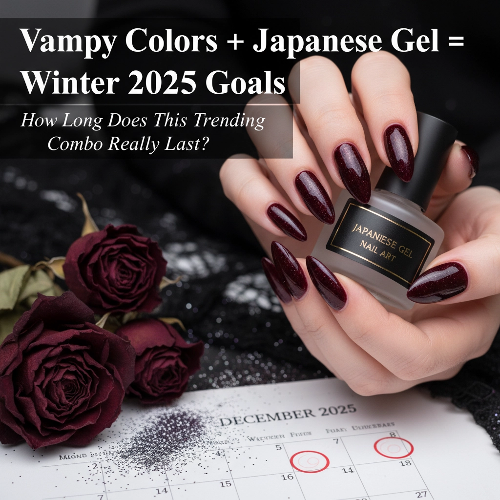 Vampy Colors + Japanese Gel = Winter 2025 Goals: How Long Does This Trending Combo Really Last?