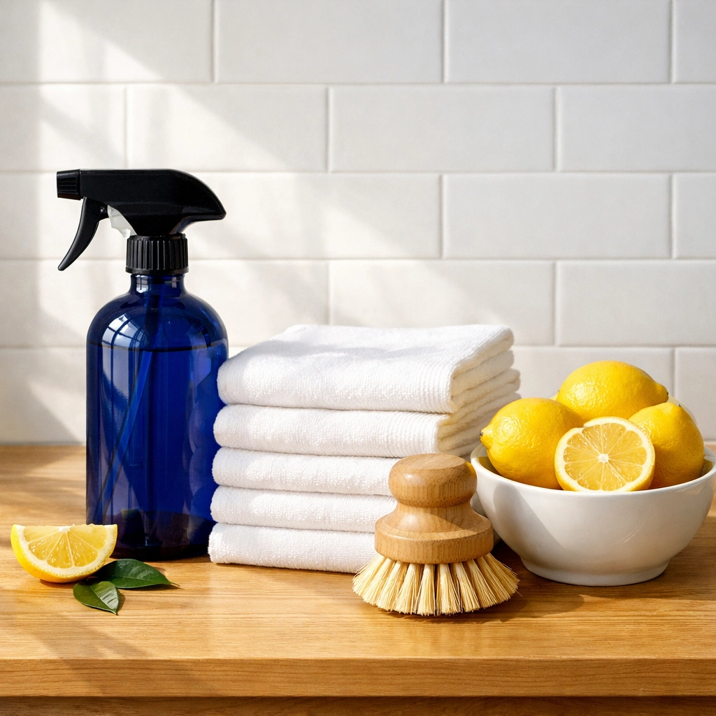 Eco-friendly supplies used by professional maid services Worcester for safe and sustainable house cleaning.