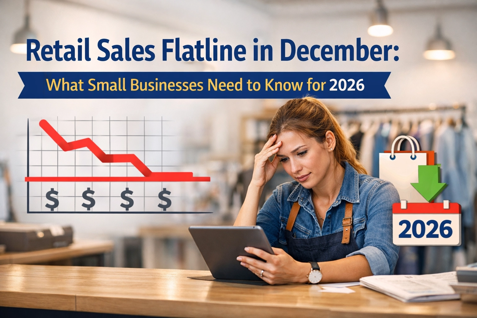 [HERO] Retail Sales Flatline in December: What Small Businesses Need to Know for 2026