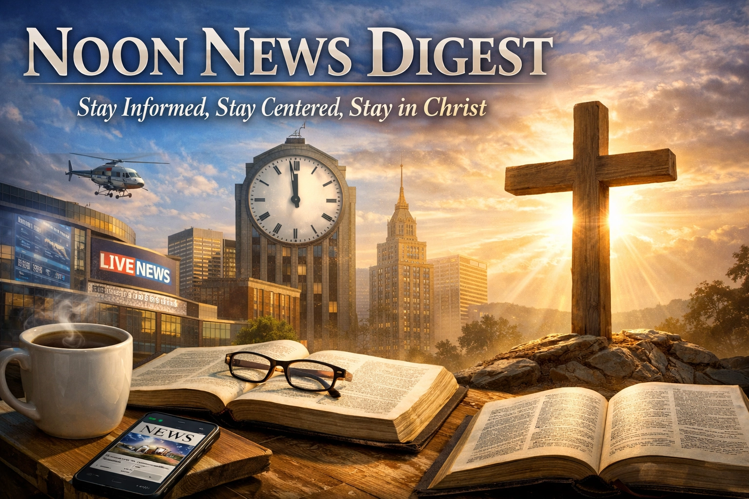 [HERO] Noon News Digest: Stay Informed, Stay Centered, Stay in Christ