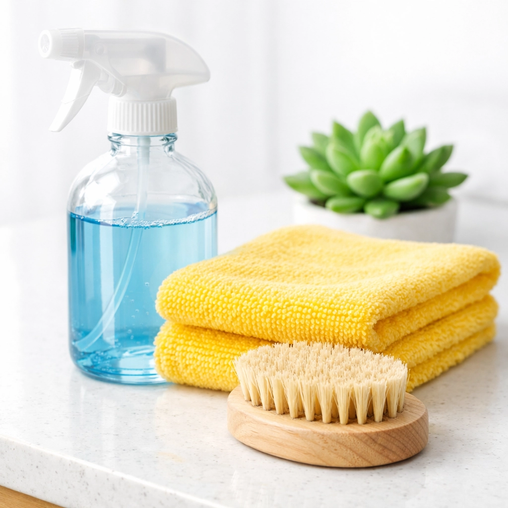 Eco-friendly cleaning tools used for safe weekly house cleaning Hopkinton MA by professional cleaners Hopkinton MA.