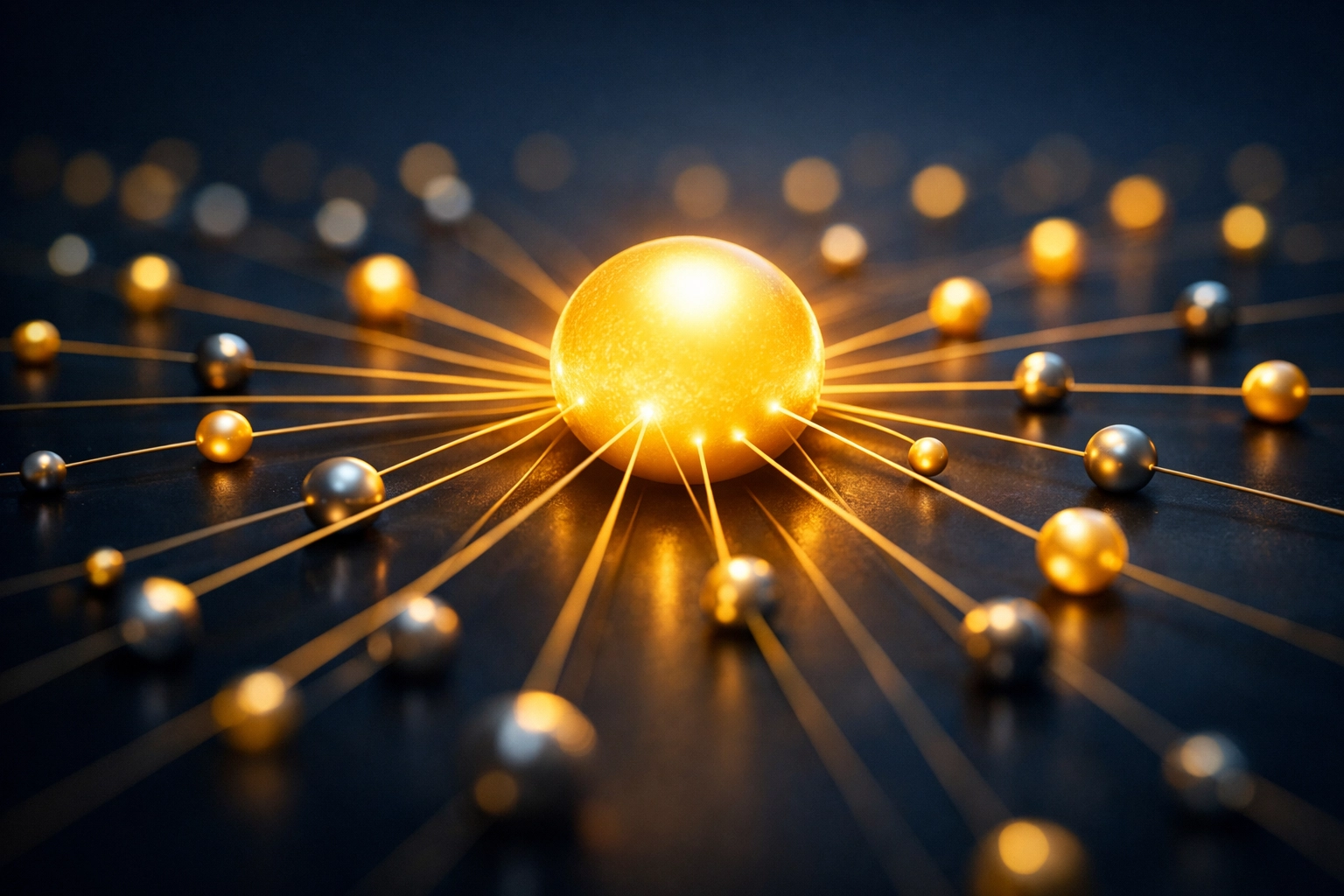 Network diagram showing MSP client concentration and customer relationship connections